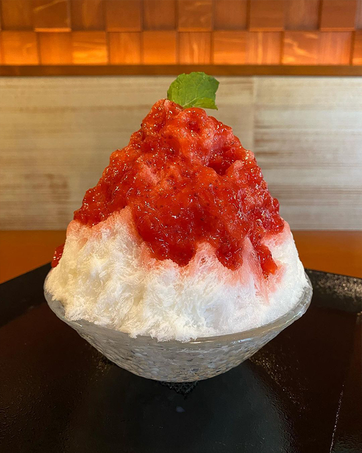 旬の素材や美味しいシロップが楽しめる